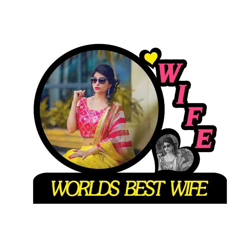 Personalized Photo Frame – World Best Wife