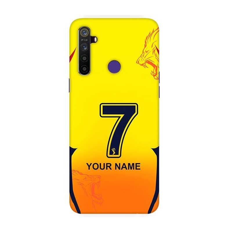 Personalized Chennai Super Kings 07 4D Mobile Back Cover – All Models
