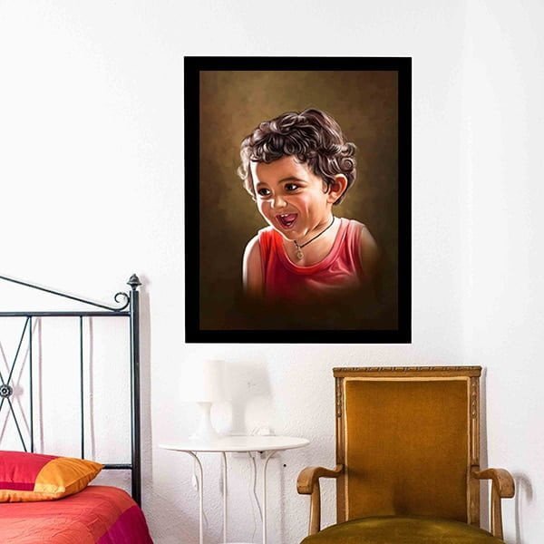 Personalized photo digital oil painting – Single face