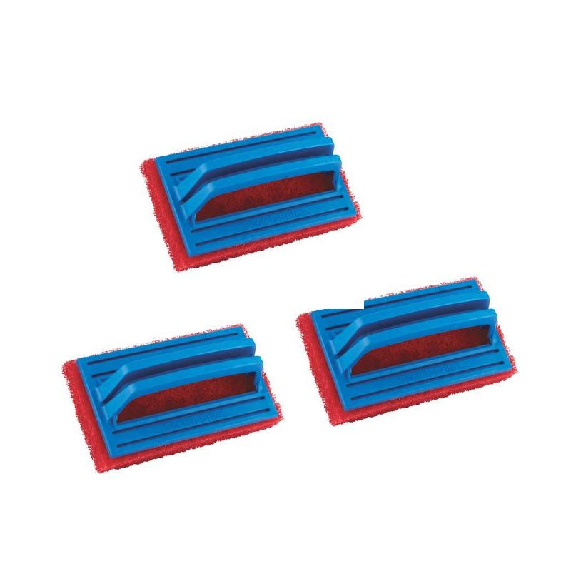 Tile cleaning multipurpose scrubber Brush with handle (Medium, Pack of 3)