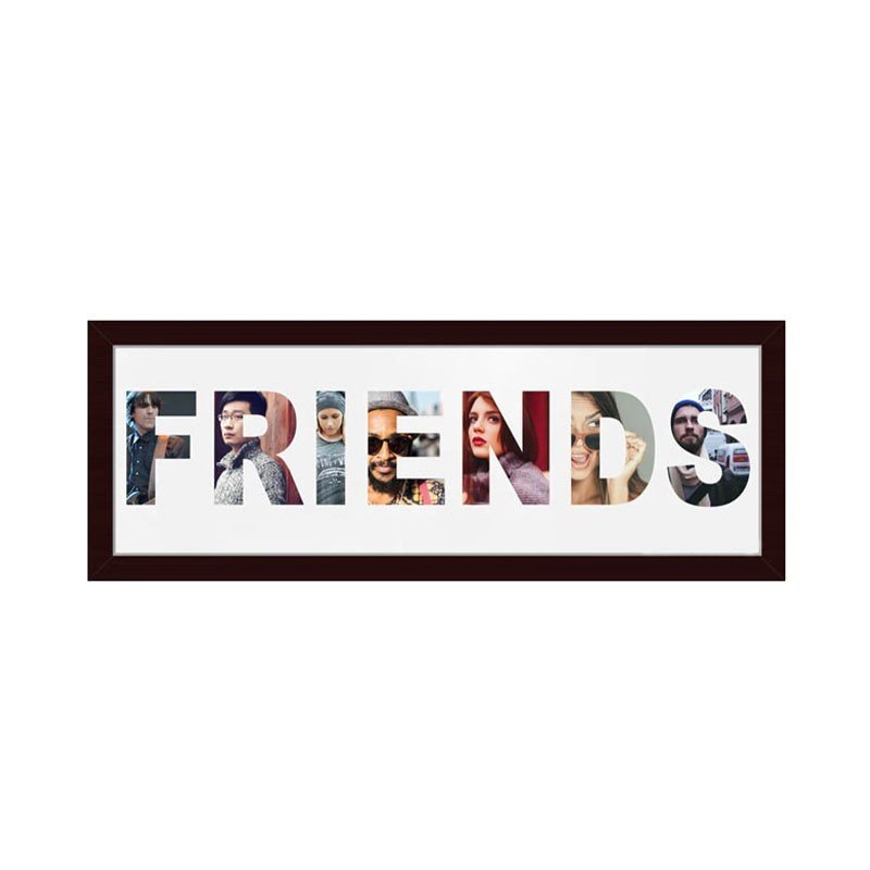 Personalized photo with Exclusive name template ( Friends )- 4*12