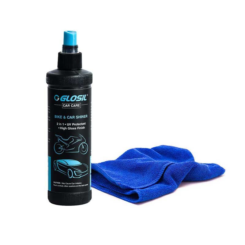 Glosil Car And Bike Shiner with Microfiber Cloth